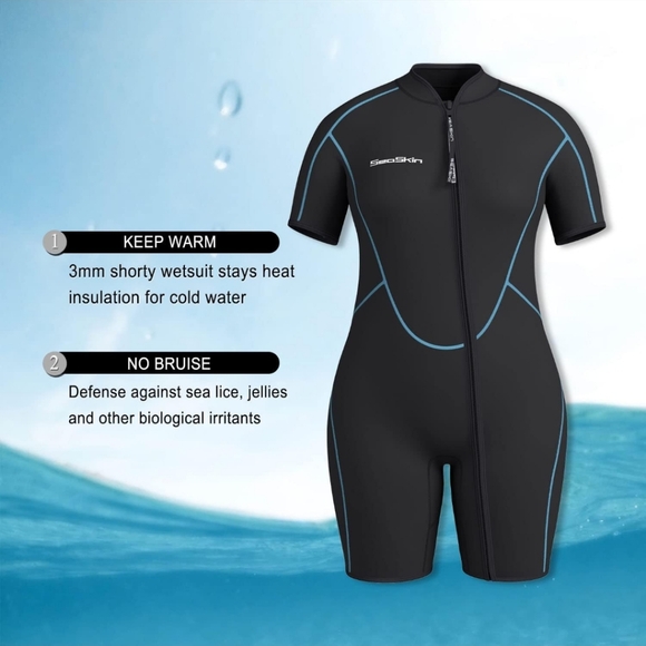 Seaskin Women's Shorty Wet Suit - Picture 1 of 4